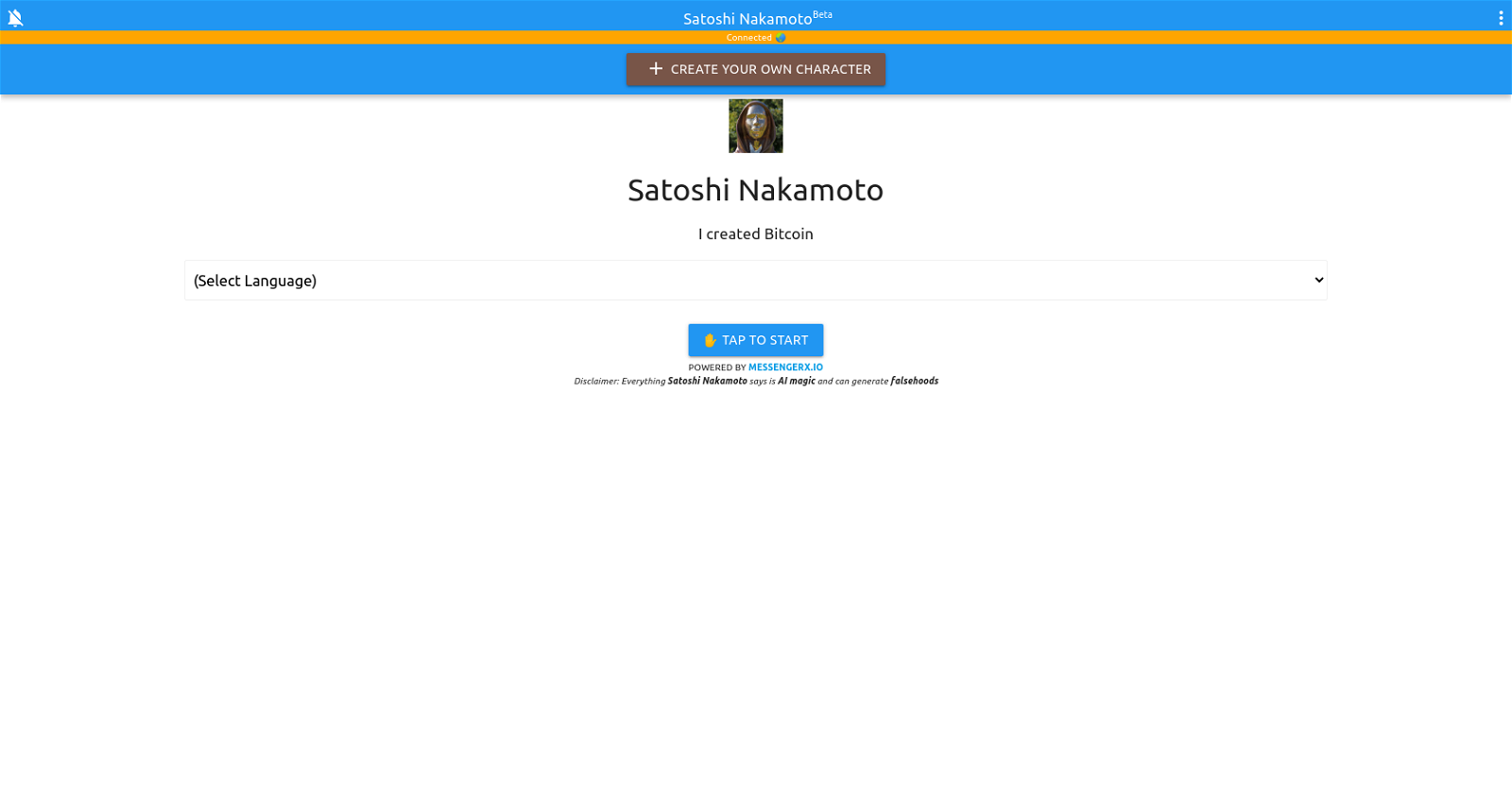 Satoshi Nakamoto Chatbot