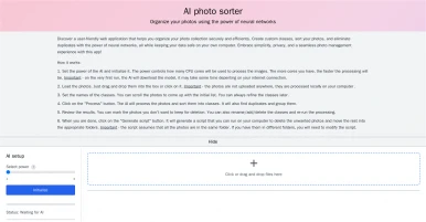 AI photo sorter