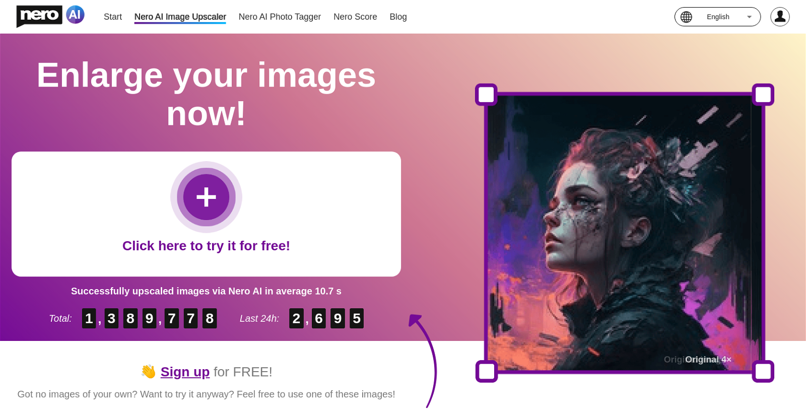 Nero Image Upscaler