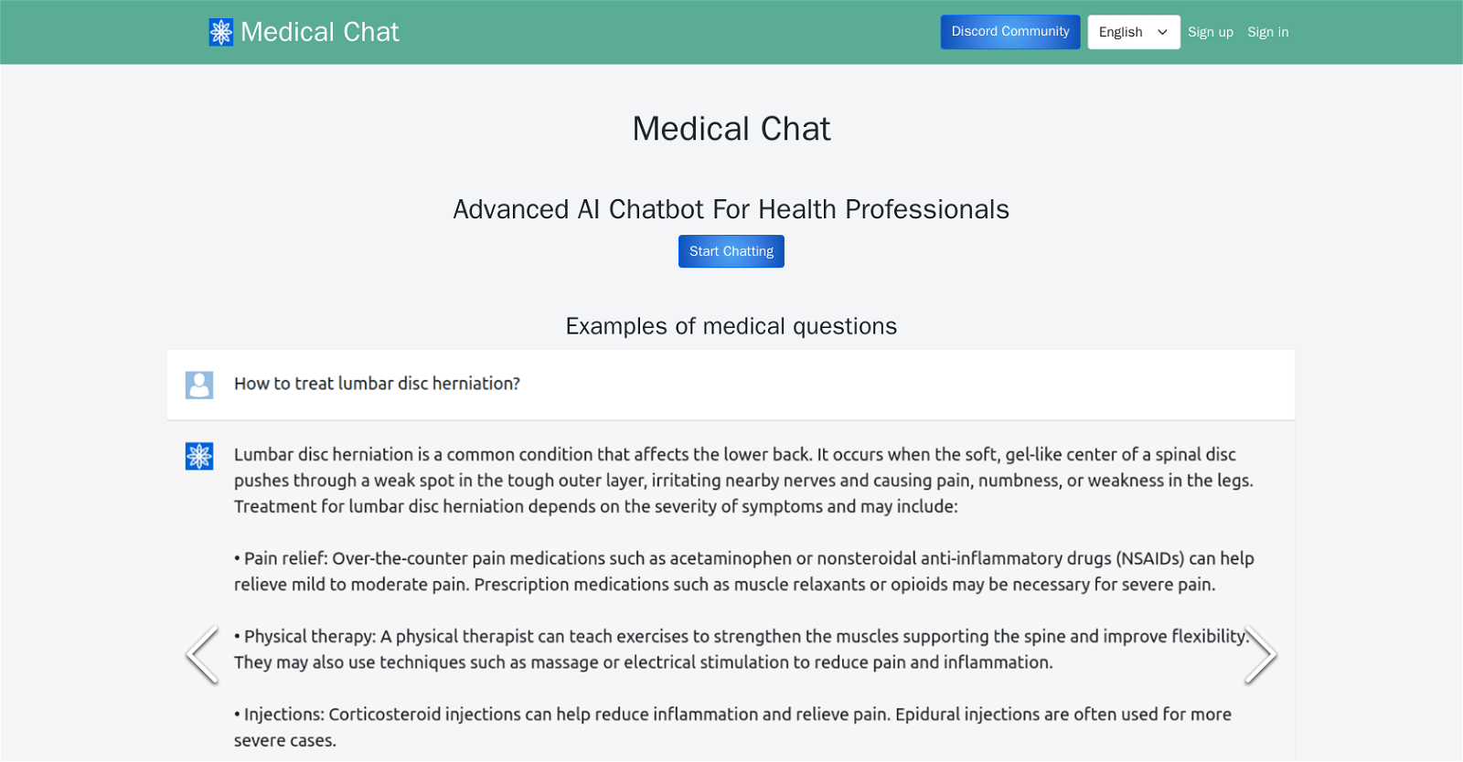 Medical Chat