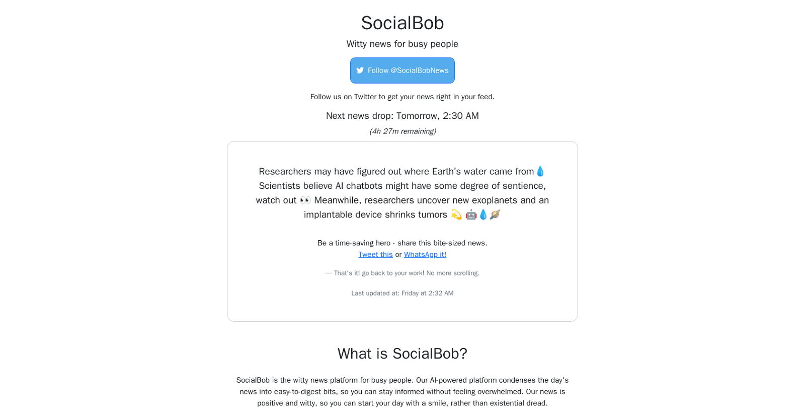 SocialBob News