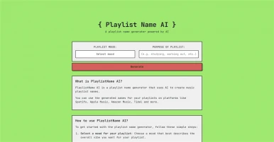 Playlistnameai