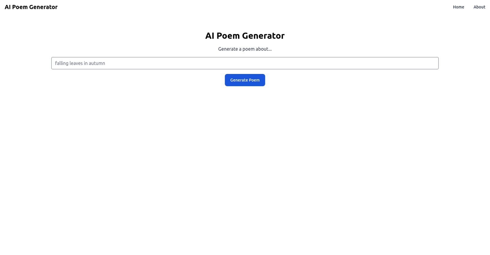 AI Poem Generator